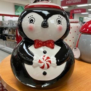 . JP penguin canister.